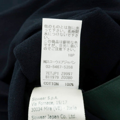 【中古】ザノーネ ZANONE アイスコットン スキッパー 半袖ポロシャツ ダークネイビー【サイズ50】【 状態ランクB 】【 メンズ 】