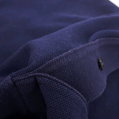 【中古】ラコステ LACOSTE 鹿の子 コットン 半袖ポロシャツ ネイビー【サイズ5】【 状態ランクC 】【 メンズ 】