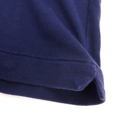 【中古】ラコステ LACOSTE 鹿の子 コットン 半袖ポロシャツ ネイビー【サイズ5】【 状態ランクC 】【 メンズ 】