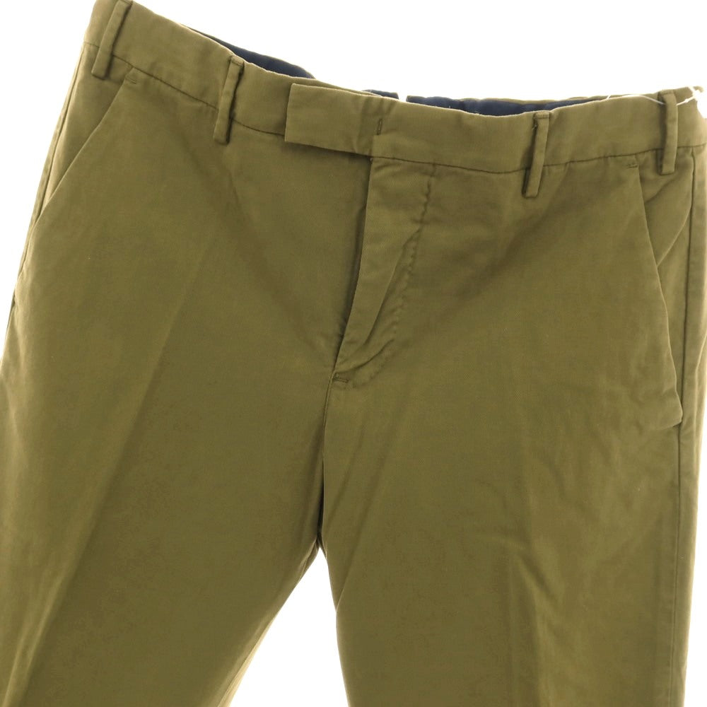 【中古】ピーティートリノ PT TORINO ストレッチ コットン カジュアルスラックスパンツ オリーブ【サイズ48】【 状態ランクB 】【 メンズ 】