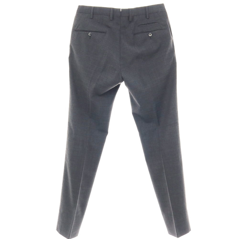【中古】ピーティーゼロウーノ PT01 TRAVELLER ストレッチ ポリエステルウール ドレススラックスパンツ グレー【サイズ48】【 状態ランクB 】【 メンズ 】