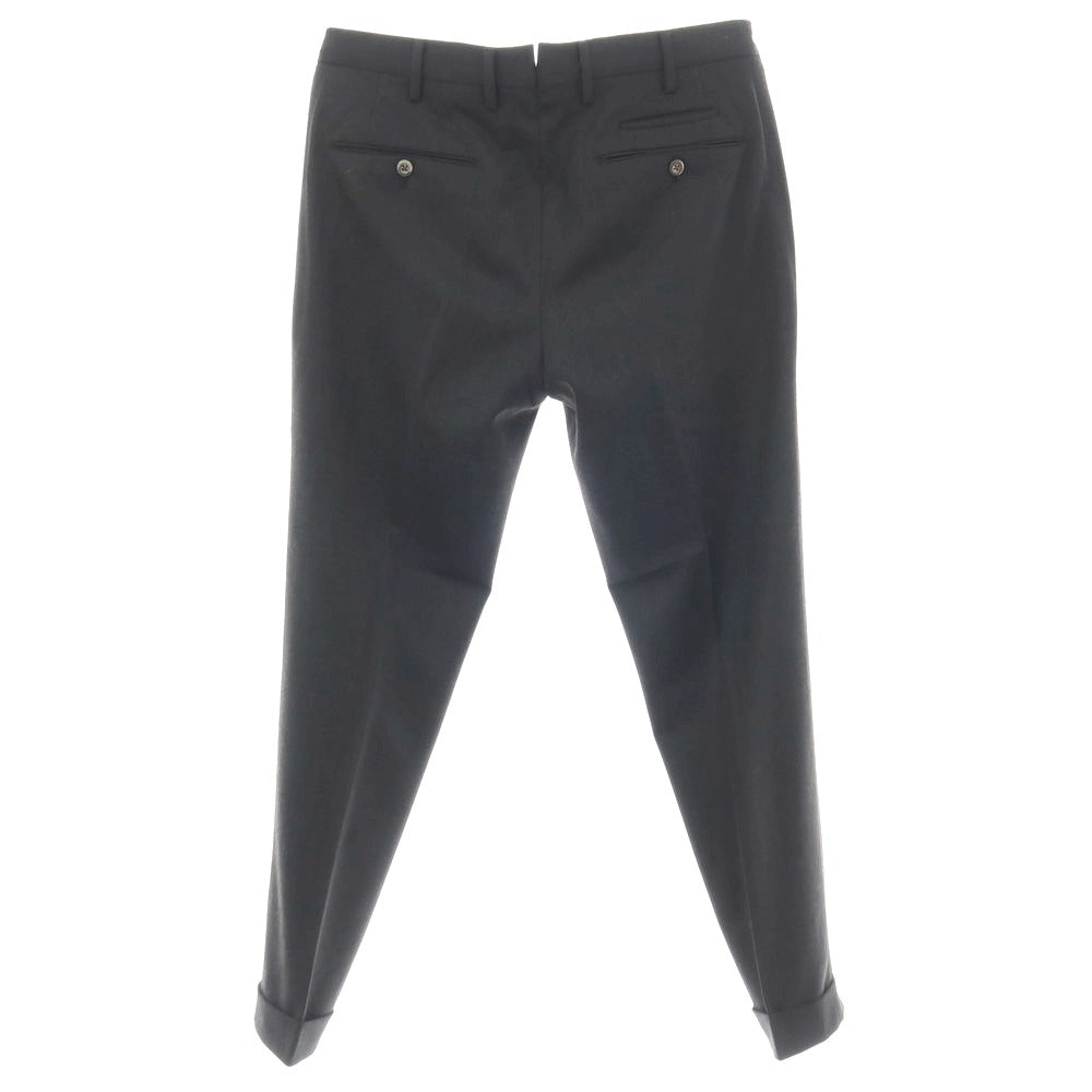 【中古】ピーティーゼロウーノ PT01 WINTER TRAVELLER ストレッチ ポリエステルウール ドレススラックスパンツ ダークグレー【サイズ50】【 状態ランクA 】【 メンズ 】
