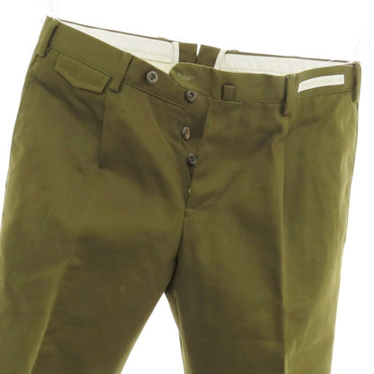 【中古】ピーティーゼロウーノ PT01 CAPITAL CHINO コットン カジュアルスラックスパンツ オリーブ【 48 】【 状態ランクB 】【 メンズ 】