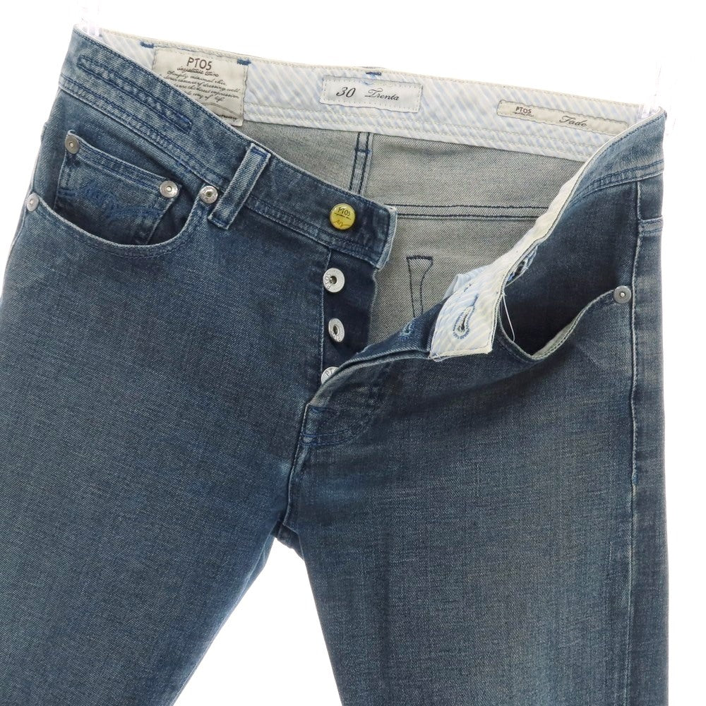 【中古】ピーティーゼロチンクエ PT05 Fade コットン系 デニムパンツ ネイビー【 サイズ30 】【 状態ランクC 】【 メンズ 】 [APD]