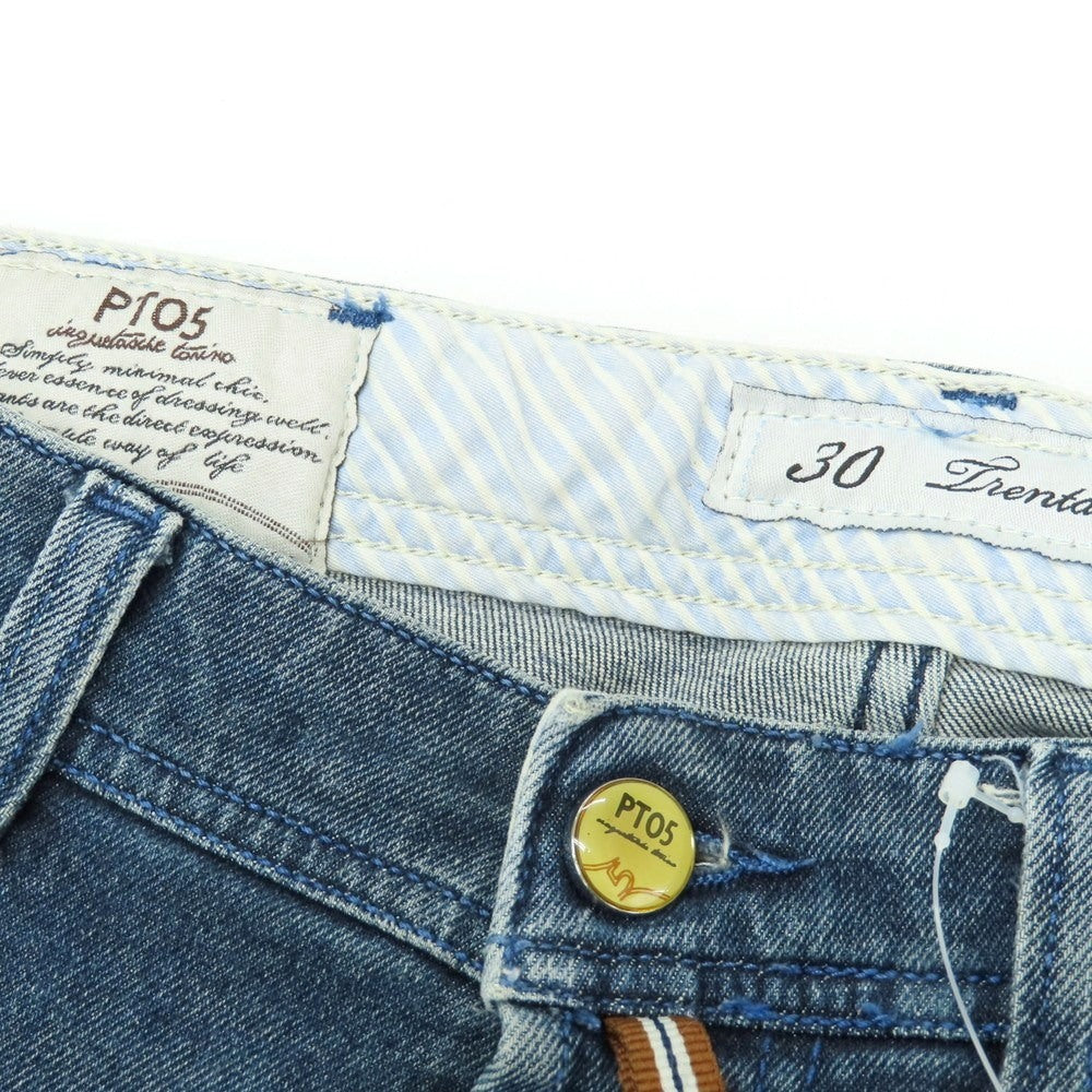 【中古】ピーティーゼロチンクエ PT05 Fade コットン系 デニムパンツ ネイビー【 サイズ30 】【 状態ランクC 】【 メンズ 】 [APD]