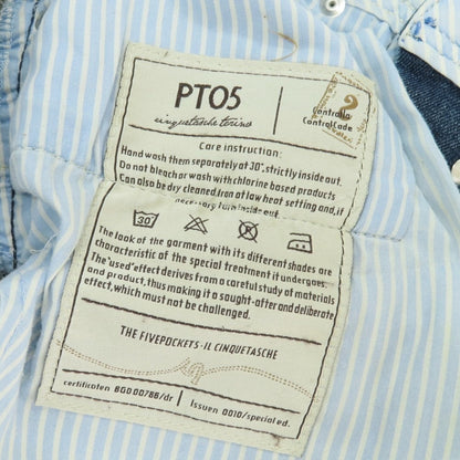 【中古】ピーティーゼロチンクエ PT05 Fade コットン系 デニムパンツ ネイビー【 30 】【 状態ランクC 】【 メンズ 】