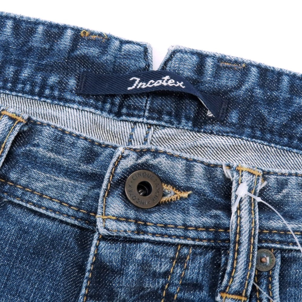 【中古】インコテックス INCOTEX ストレッチコットン ジーンズ デニムパンツ ブルー【 32 】【 状態ランクC 】【 メンズ 】