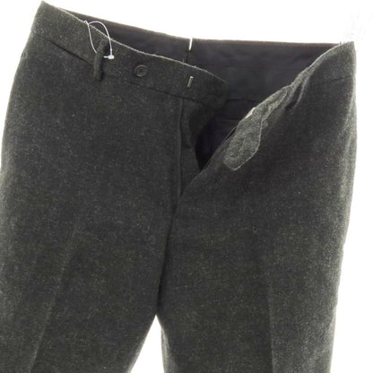 【中古】トゥモローランド TOMORROWLAND ウール ツイード カジュアルスラックスパンツ ダークグリーン【 46 】【 状態ランクA 】【 メンズ 】