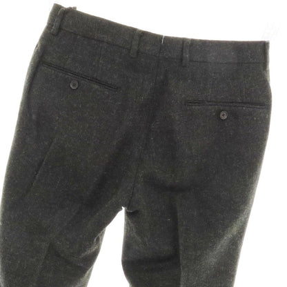 【中古】トゥモローランド TOMORROWLAND ウール ツイード カジュアルスラックスパンツ ダークグリーン【 46 】【 状態ランクA 】【 メンズ 】