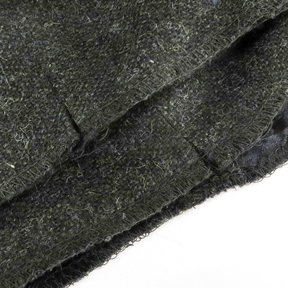 【中古】トゥモローランド TOMORROWLAND ウール ツイード カジュアルスラックスパンツ ダークグリーン【 46 】【 状態ランクA 】【 メンズ 】