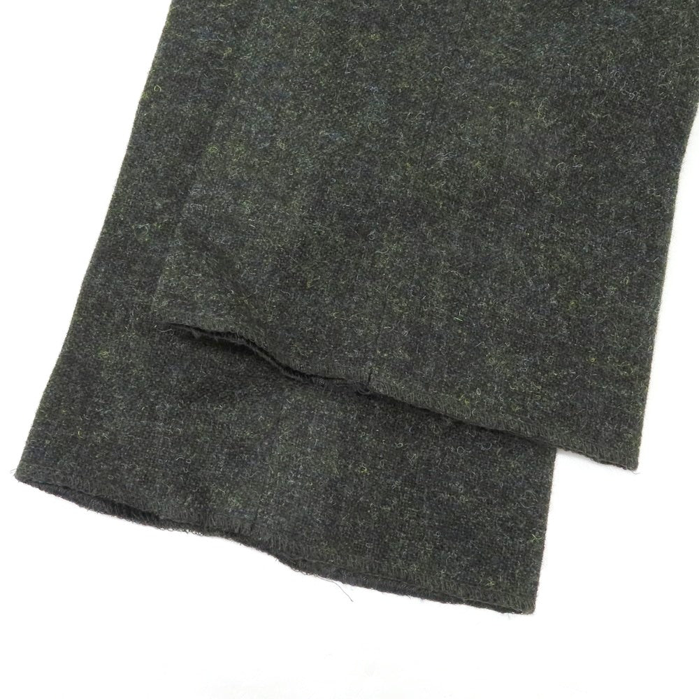 【中古】トゥモローランド TOMORROWLAND ウール ツイード カジュアルスラックスパンツ ダークグリーン【 46 】【 状態ランクA 】【 メンズ 】