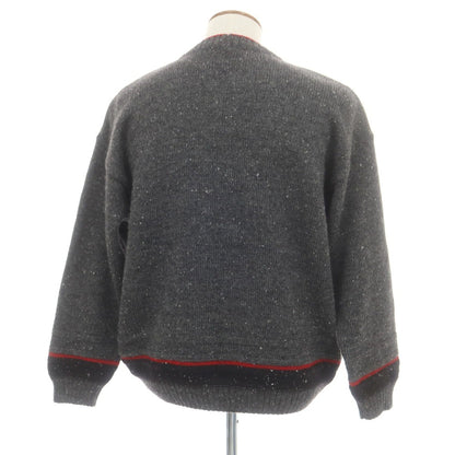 【中古】アイスバーグ ICEBERG × PEANUTS ストレッチ ウールアクリル プルオーバーニット グレーxレッド【 M 】【 状態ランクB 】【 メンズ 】