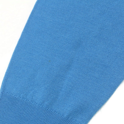 【中古】ジョンスメドレー JOHN SMEDLEY ハイゲージ ウール タートルネック プルオーバーニット ライトブルー【 M 】【 状態ランクC 】【 メンズ 】