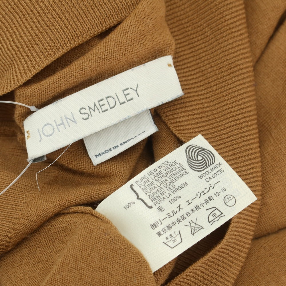 【中古】ジョンスメドレー JOHN SMEDLEY ハイゲージ ウール タートルネック プルオーバーニット キャメル【 L 】【 状態ランクB 】【 メンズ 】