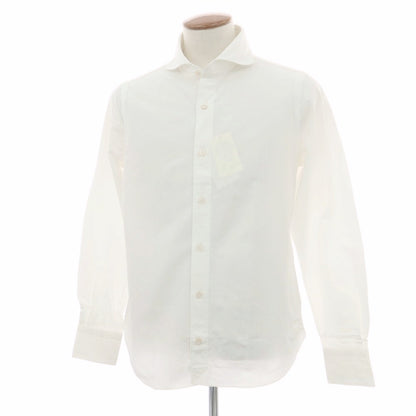 【中古】フィナモレ Finamore コットン ドレスシャツ ホワイト【 40 】【 状態ランクA 】【 メンズ 】