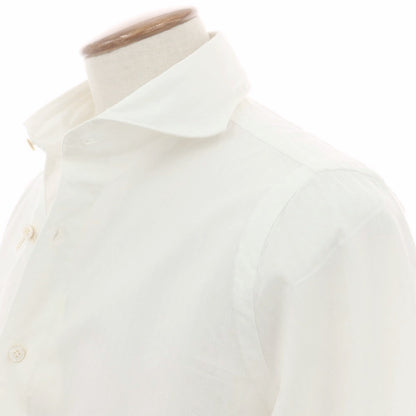 【中古】フィナモレ Finamore コットン ドレスシャツ ホワイト【 40 】【 状態ランクA 】【 メンズ 】