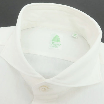 【中古】フィナモレ Finamore コットン ドレスシャツ ホワイト【 40 】【 状態ランクA 】【 メンズ 】