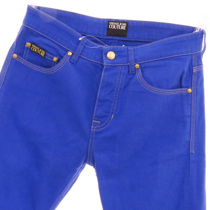 【中古】ヴェルサーチ ジーンズ Versace Jeans COUTURE ストレッチコットン 5ポケットパンツ ブルー【 26 】【 状態ランクB 】【 メンズ 】