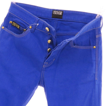 【中古】ヴェルサーチ ジーンズ Versace Jeans COUTURE ストレッチコットン 5ポケットパンツ ブルー【 26 】【 状態ランクB 】【 メンズ 】