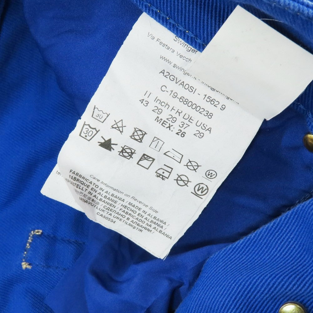 【中古】ヴェルサーチ ジーンズ Versace Jeans COUTURE ストレッチコットン 5ポケットパンツ ブルー【 26 】【 状態ランクB 】【 メンズ 】