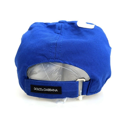 【SALE30%OFF/返品不可】【中古】ドルチェアンドガッバーナ DOLCE&amp;GABBANA CALCIO コットン キャップ 帽子 ブルー【 サイズ58 】【 状態ランクB 】【 メンズ 】