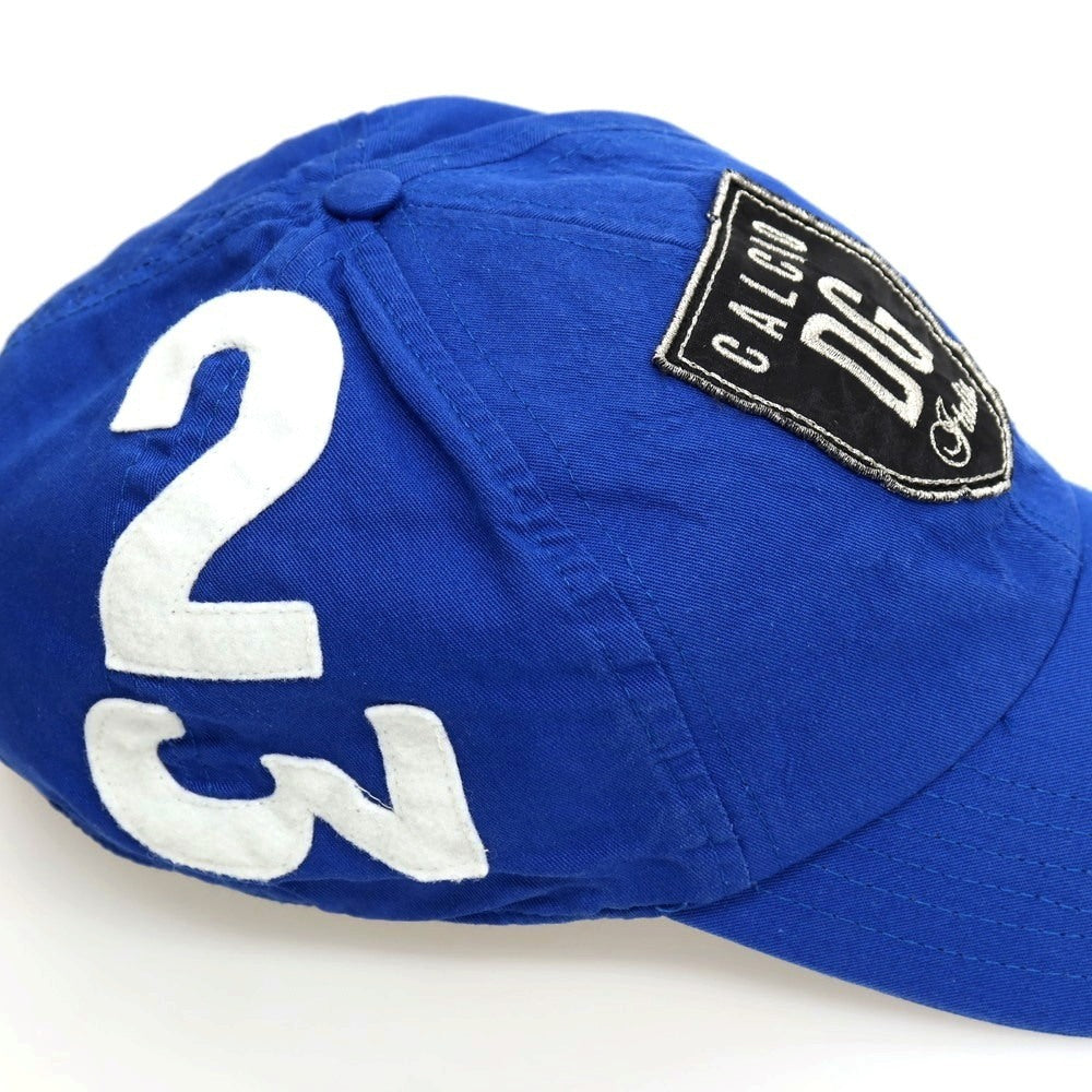 【SALE30%OFF/返品不可】【中古】ドルチェアンドガッバーナ DOLCE&amp;GABBANA CALCIO コットン キャップ 帽子 ブルー【 サイズ58 】【 状態ランクB 】【 メンズ 】