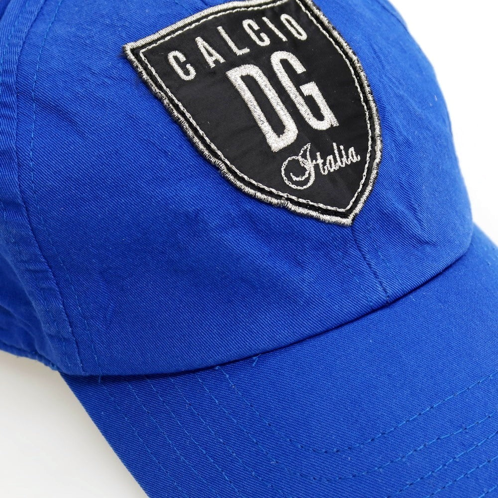 【SALE30%OFF/返品不可】【中古】ドルチェアンドガッバーナ DOLCE&amp;GABBANA CALCIO コットン キャップ 帽子 ブルー【 サイズ58 】【 状態ランクB 】【 メンズ 】
