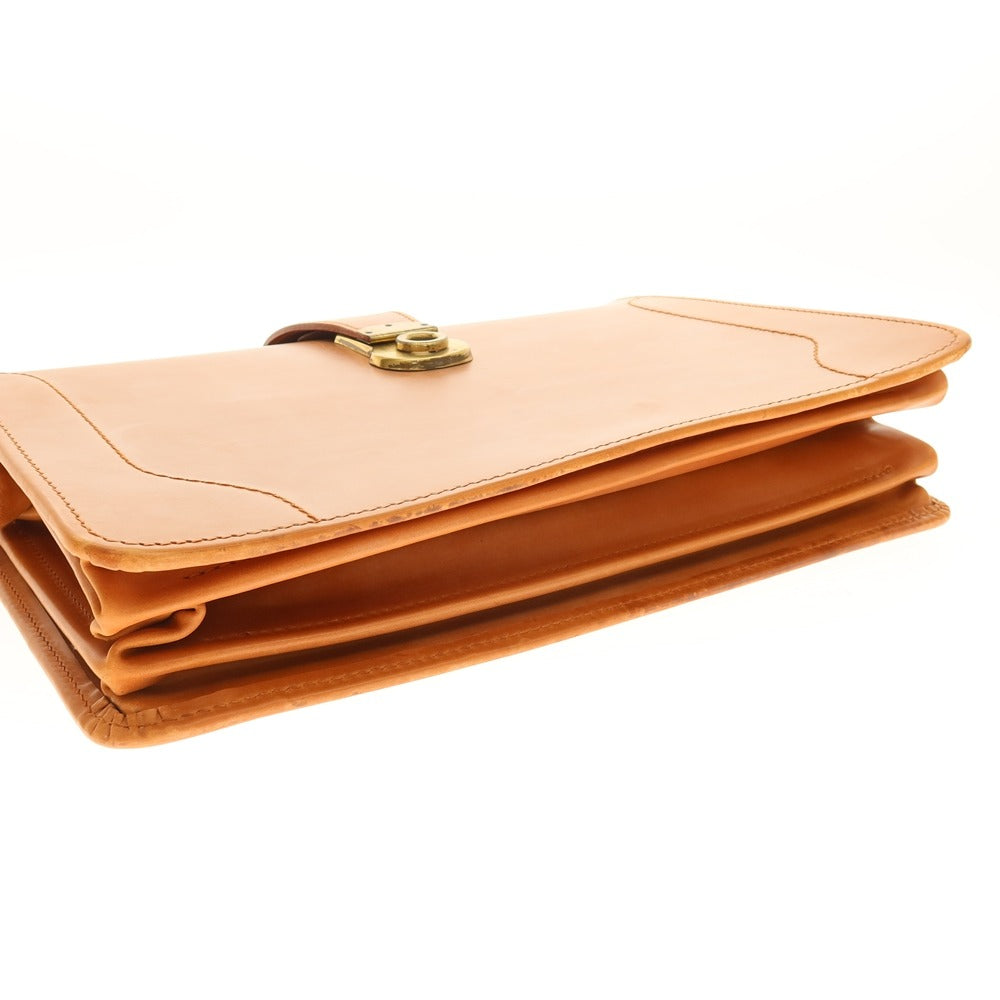 【中古】パップワース PAPWORTH ブライドルレザー ダレスバッグ ライトブラウン【 状態ランクB 】【 メンズ 】