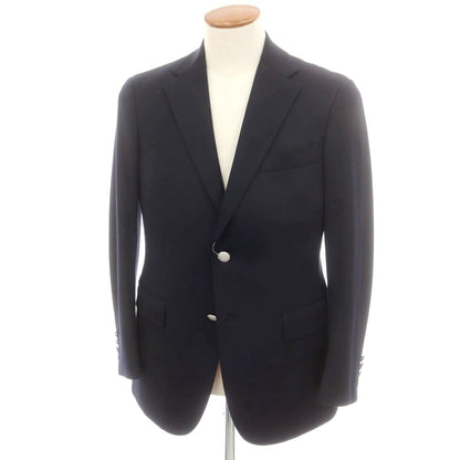 【中古】ポールスチュアート PAUL STUART ツイルウールポリエステル テーラードジャケット ダークネイビー【 46 】【 状態ランクB 】【 メンズ 】