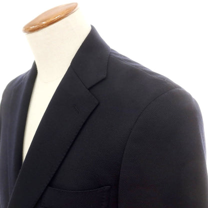 【中古】ポールスチュアート PAUL STUART ツイルウールポリエステル テーラードジャケット ダークネイビー【 46 】【 状態ランクB 】【 メンズ 】