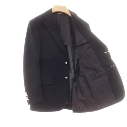 【中古】ポールスチュアート PAUL STUART ツイルウールポリエステル テーラードジャケット ダークネイビー【 46 】【 状態ランクB 】【 メンズ 】