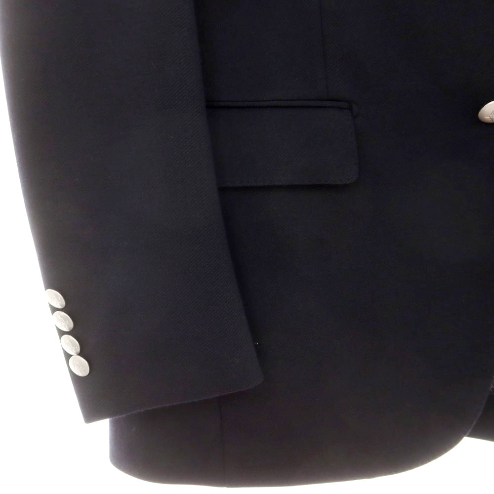 【中古】ポールスチュアート PAUL STUART ツイルウールポリエステル テーラードジャケット ダークネイビー【 46 】【 状態ランクB 】【 メンズ 】