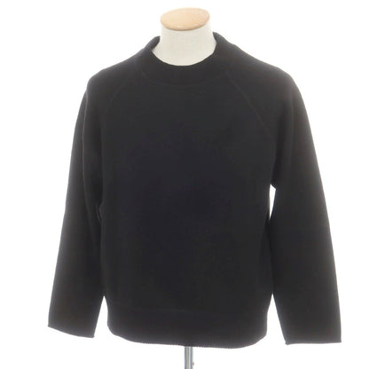 【中古】マーガレットハウエル MARGARET HOWELL ウール クルーネック プルオーバーニット ブラック【 M 】【 状態ランクB 】【 メンズ 】