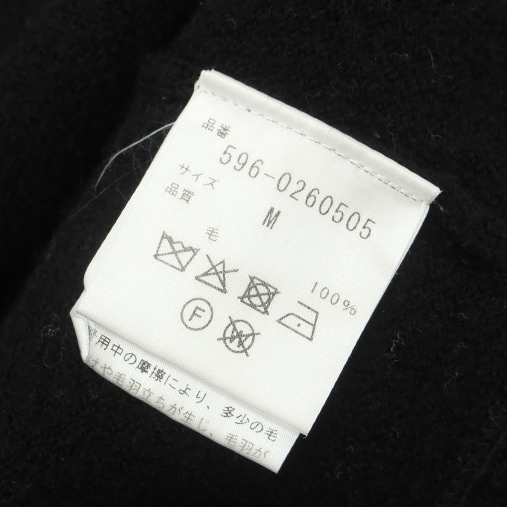 【中古】マーガレットハウエル MARGARET HOWELL ウール クルーネック プルオーバーニット ブラック【サイズM】【 状態ランクB 】【 メンズ 】[CPD]