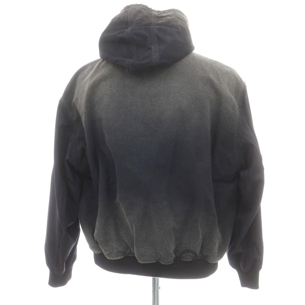 【中古】コッキ KOHKI ダブルジップ フーデッド ワークジャケット ブラックxネイビー【 2 】【 状態ランクB 】【 メンズ 】