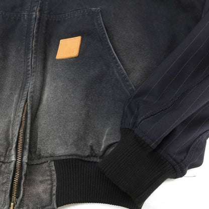 【中古】コッキ KOHKI ダブルジップ フーデッド ワークジャケット ブラックxネイビー【 2 】【 状態ランクB 】【 メンズ 】