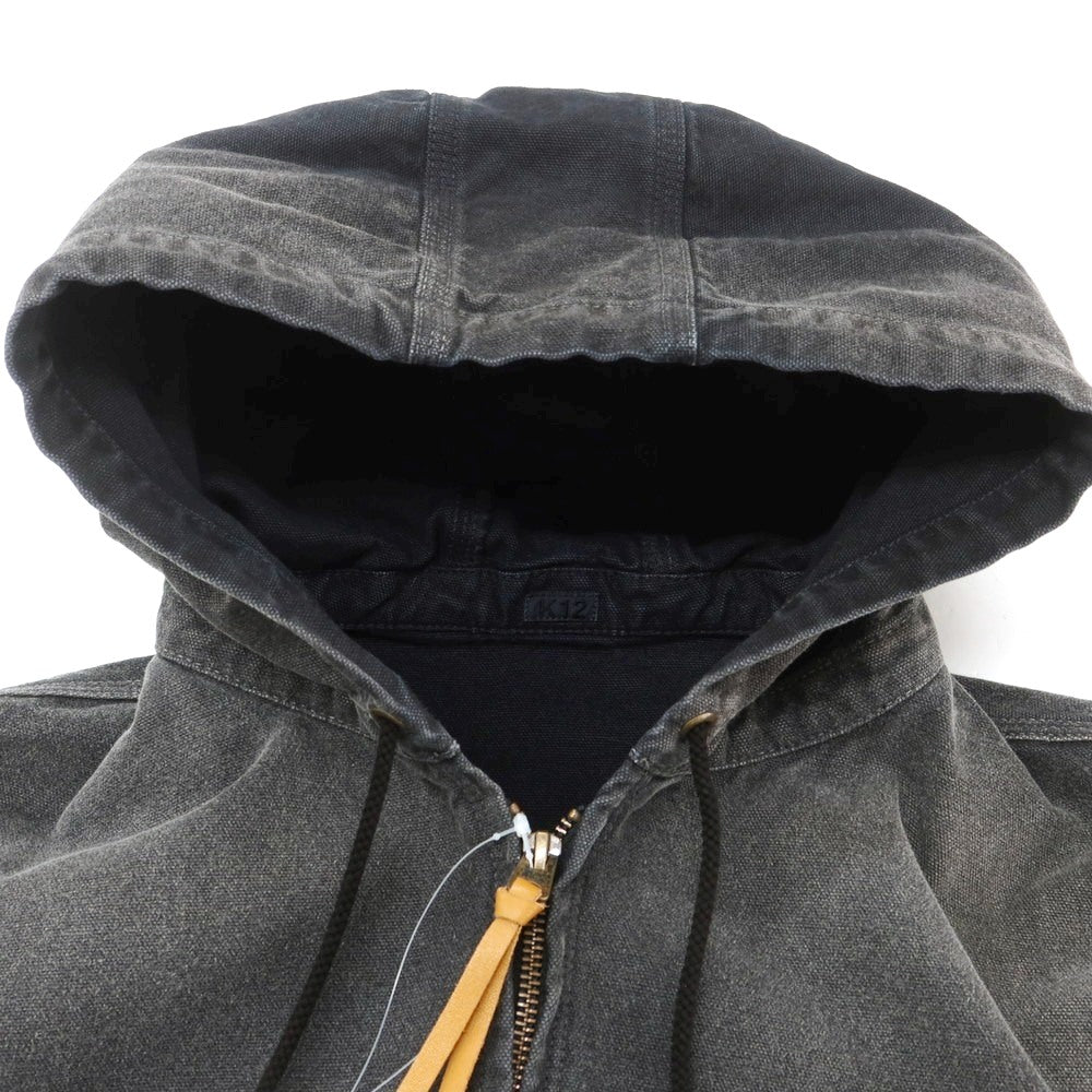 【中古】コッキ KOHKI ダブルジップ フーデッド ワークジャケット ブラックxネイビー【 2 】【 状態ランクB 】【 メンズ 】