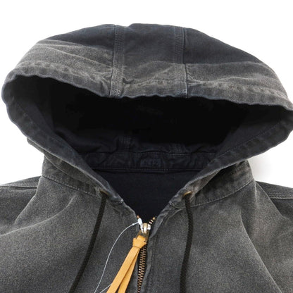 【中古】コッキ KOHKI ダブルジップ フーデッド ワークジャケット ブラックxネイビー【 2 】【 状態ランクB 】【 メンズ 】