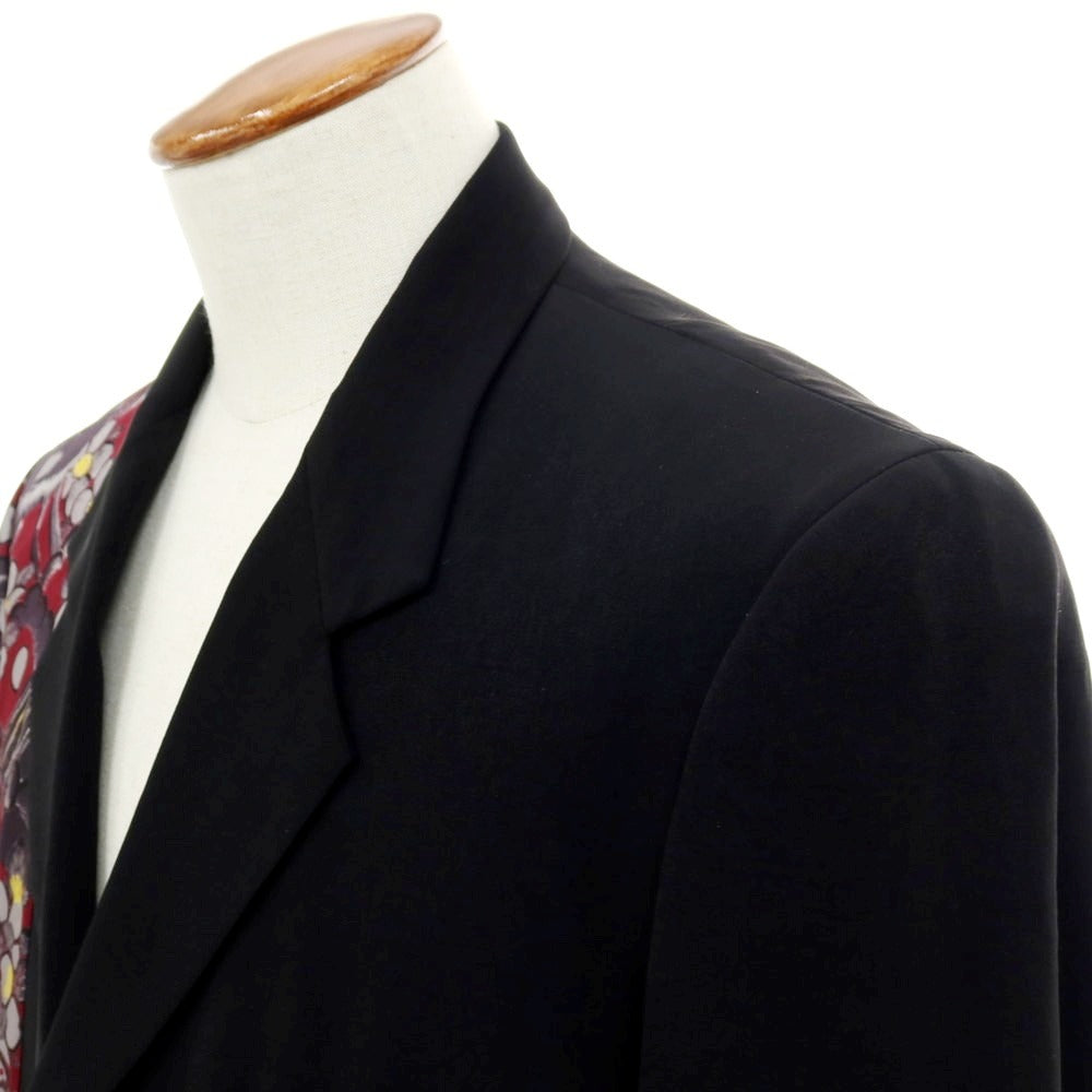 【中古】ワイルドサイド ヨウジヤマモト WILDSIDE YOHJI YAMAMOTO × 龍が如く トリアセテートレーヨン カジュアルジャケット ブラック系【サイズ2】【 状態ランクB 】【 メンズ 】