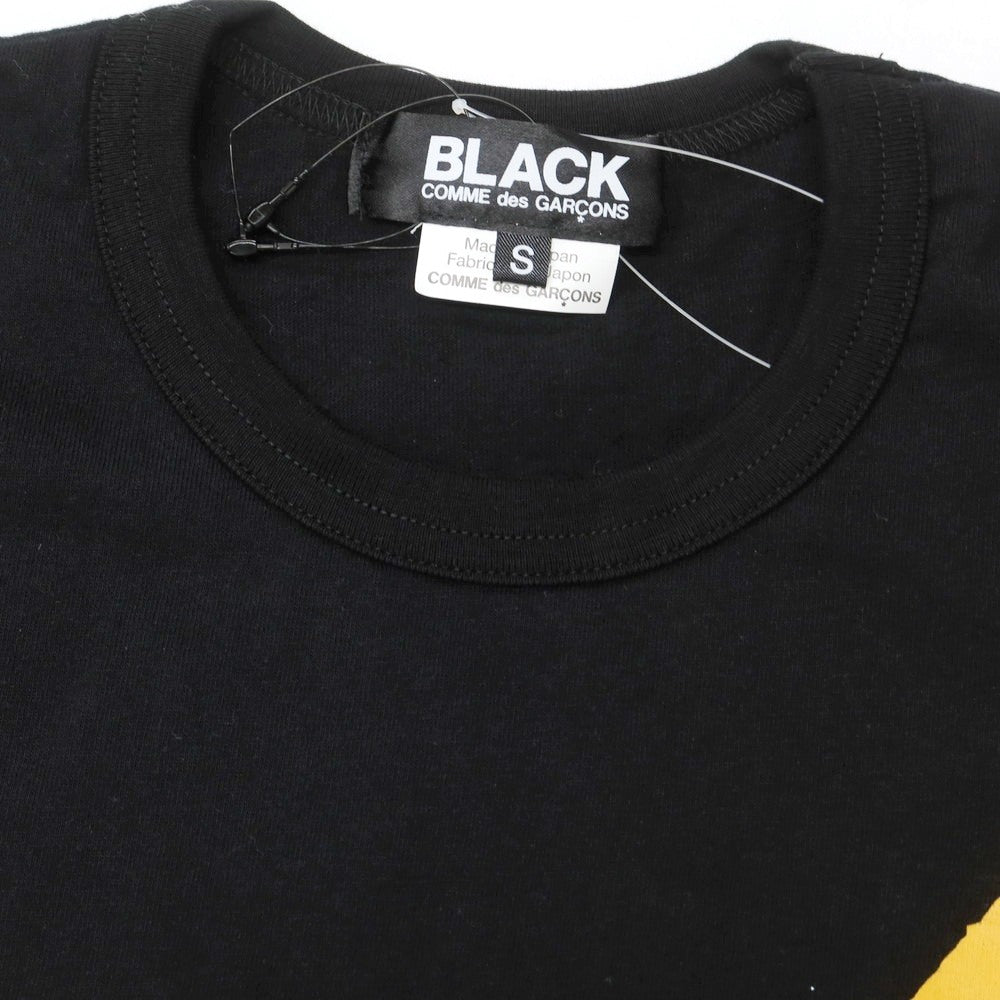 【中古】ブラックコムデギャルソン BLACK COMME des GARCONS コットン クルーネック 半袖Ｔシャツ ブラック【サイズS】【 状態ランクA 】【 ユニセックス 】[EPD]