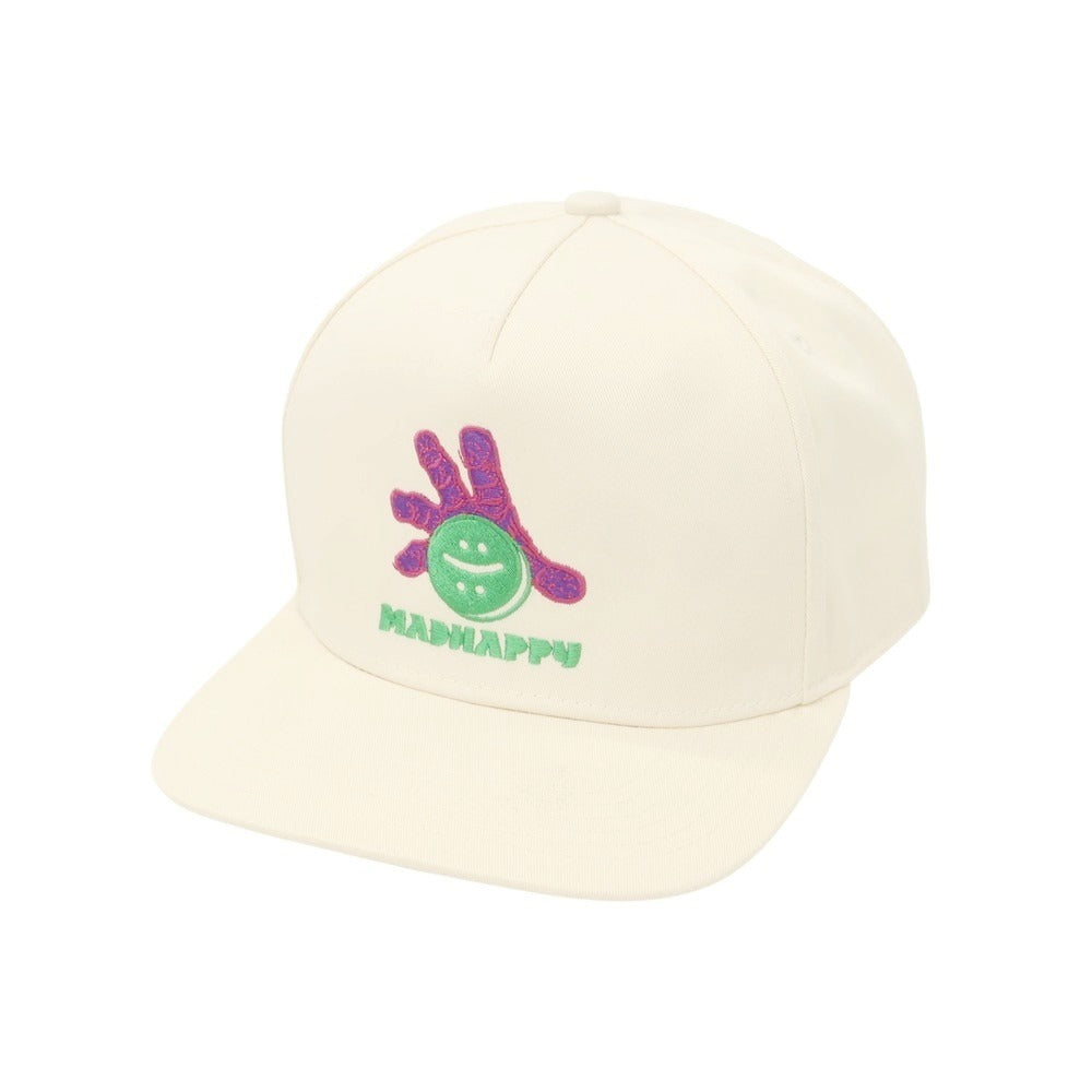 【中古】マッドハッピー Madhappy × DOVER STREET MARKET GINZA コットン キャップ オフホワイト【 状態ランクA 】【 メンズ 】