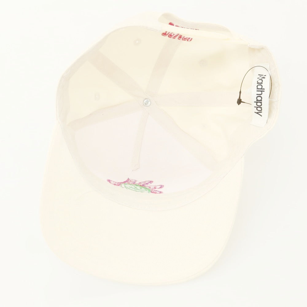 【中古】マッドハッピー Madhappy × DOVER STREET MARKET GINZA コットン キャップ オフホワイト【 状態ランクA 】【 メンズ 】
