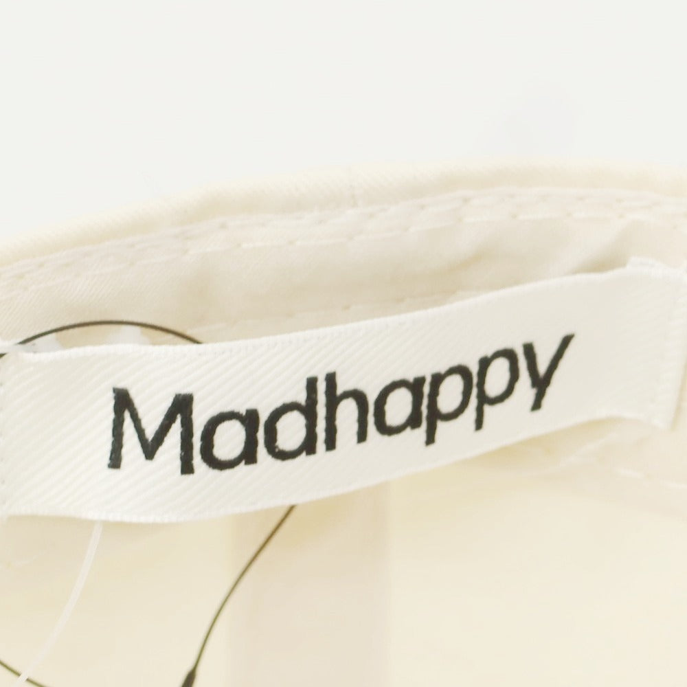 【中古】マッドハッピー Madhappy × DOVER STREET MARKET GINZA コットン キャップ オフホワイト【 状態ランクA 】【 メンズ 】[CPD]