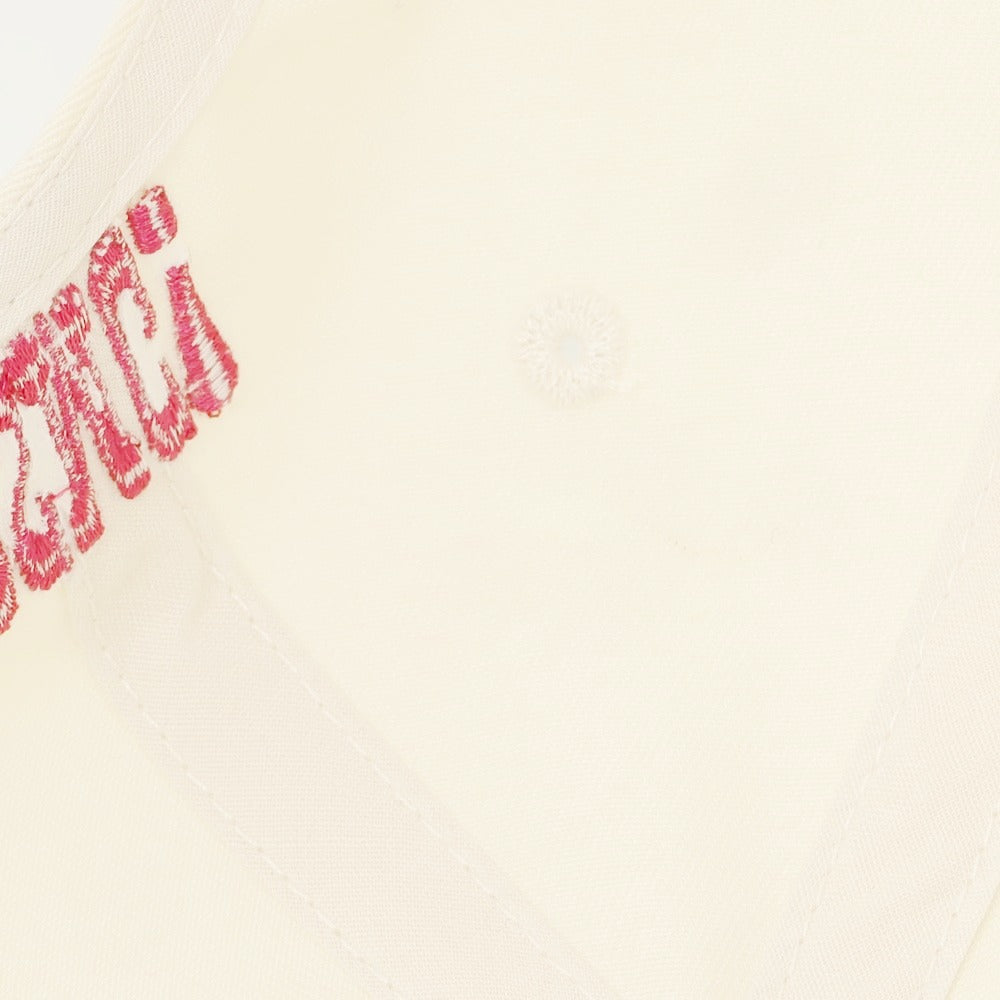 【中古】マッドハッピー Madhappy × DOVER STREET MARKET GINZA コットン キャップ オフホワイト【 状態ランクA 】【 メンズ 】[CPD]