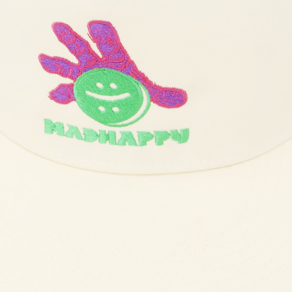 【中古】マッドハッピー Madhappy × DOVER STREET MARKET GINZA コットン キャップ オフホワイト【 状態ランクA 】【 メンズ 】[CPD]