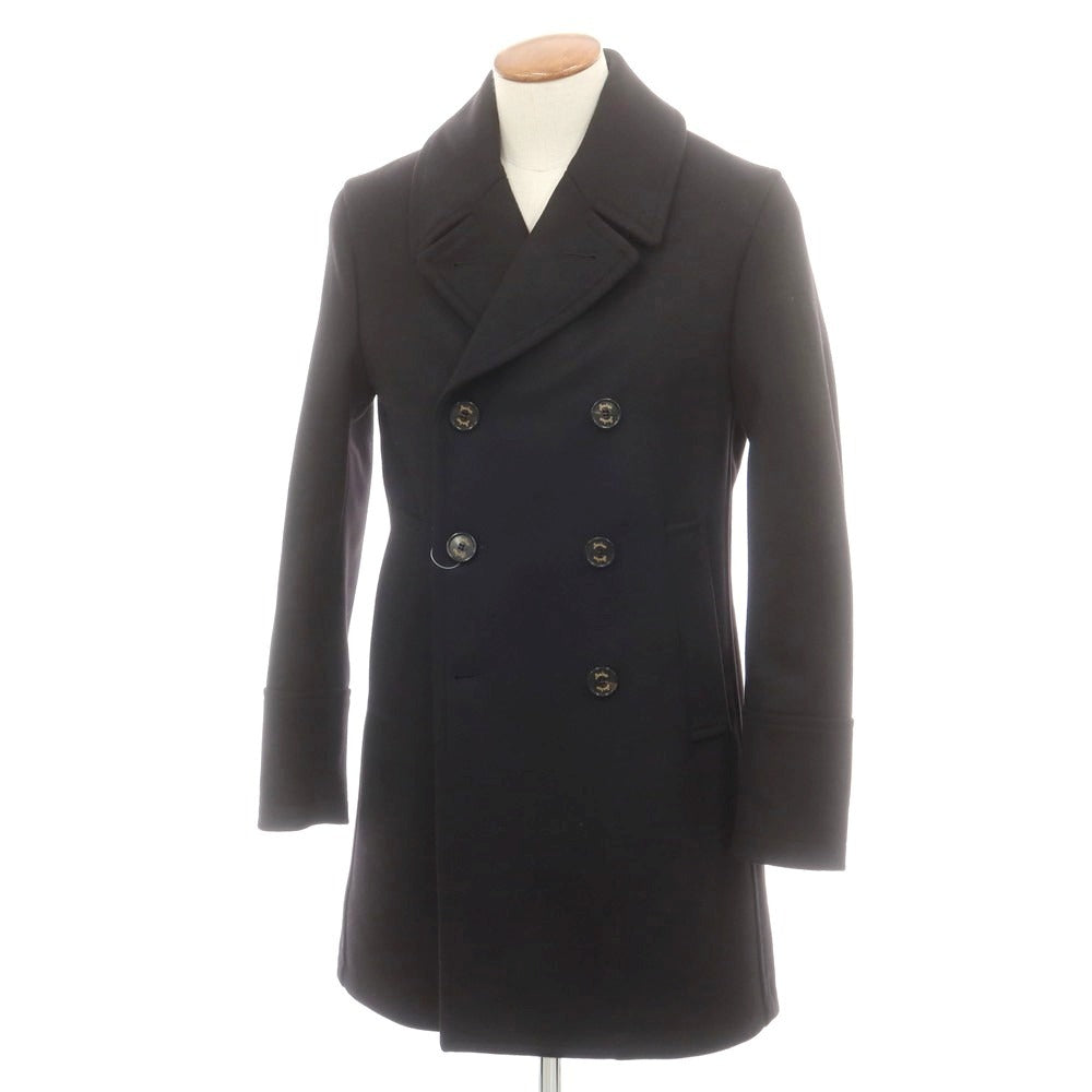 【中古】シーラップ Sealup GENOVA ウール ピーコート ブラック【 46 】【 状態ランクA 】【 メンズ 】
