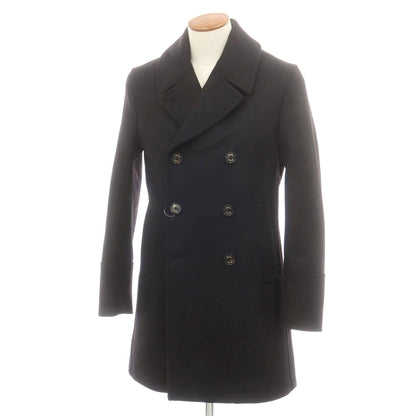 【中古】シーラップ Sealup GENOVA ウール ピーコート ブラック【 46 】【 状態ランクA 】【 メンズ 】
