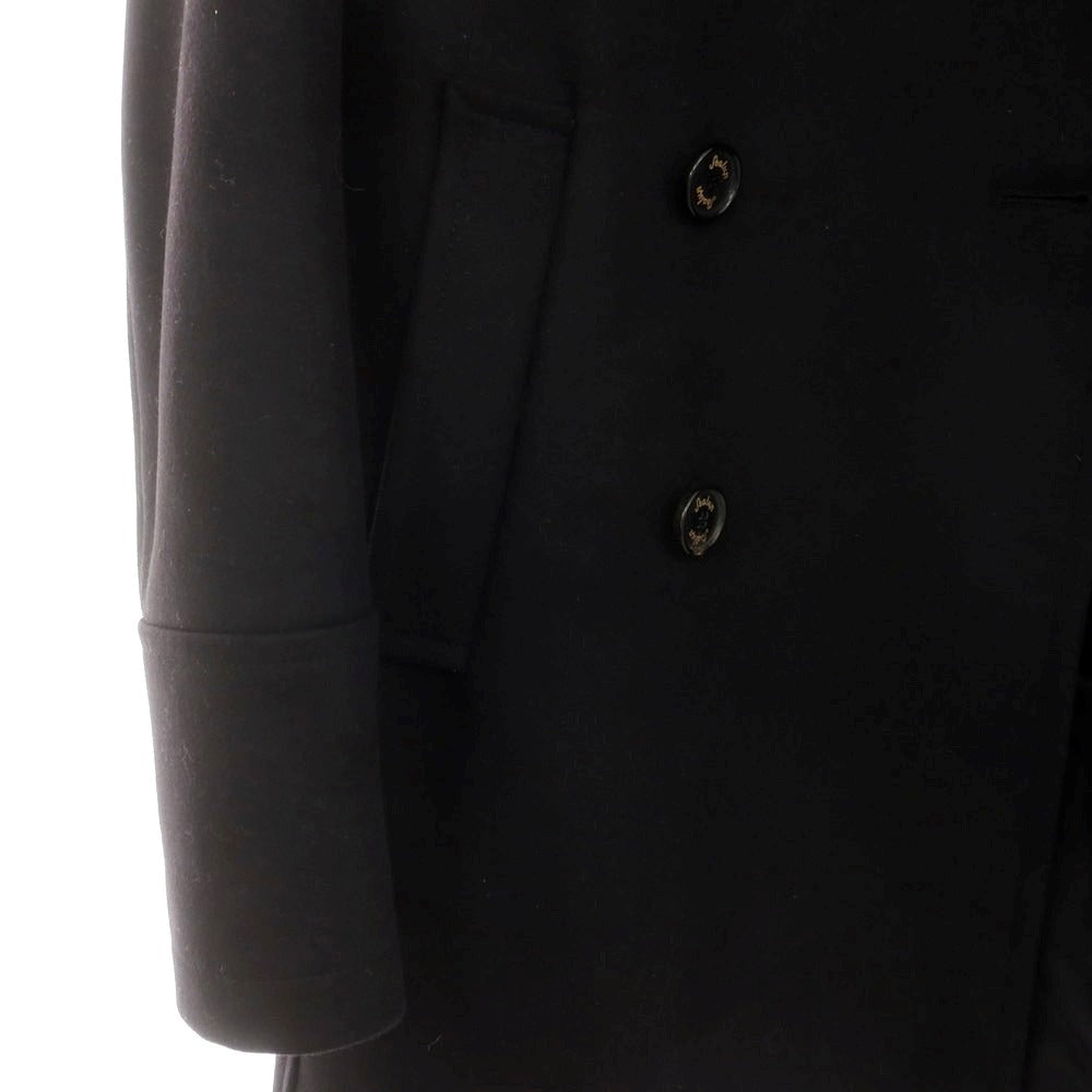 【中古】シーラップ Sealup GENOVA ウール ピーコート ブラック【 46 】【 状態ランクA 】【 メンズ 】