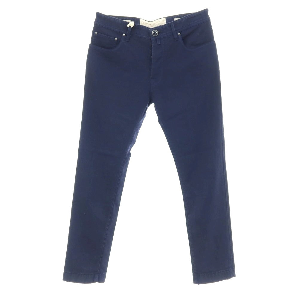 【中古】ヤコブコーエン JACOB COHEN J688 WOOL B COMF ストレッチ ウール 5ポケットパンツ ネイビー【サイズ32】【 状態ランクA 】【 メンズ 】