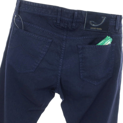 【中古】ヤコブコーエン JACOB COHEN J688 WOOL B COMF ストレッチ ウール 5ポケットパンツ ネイビー【サイズ32】【 状態ランクA 】【 メンズ 】